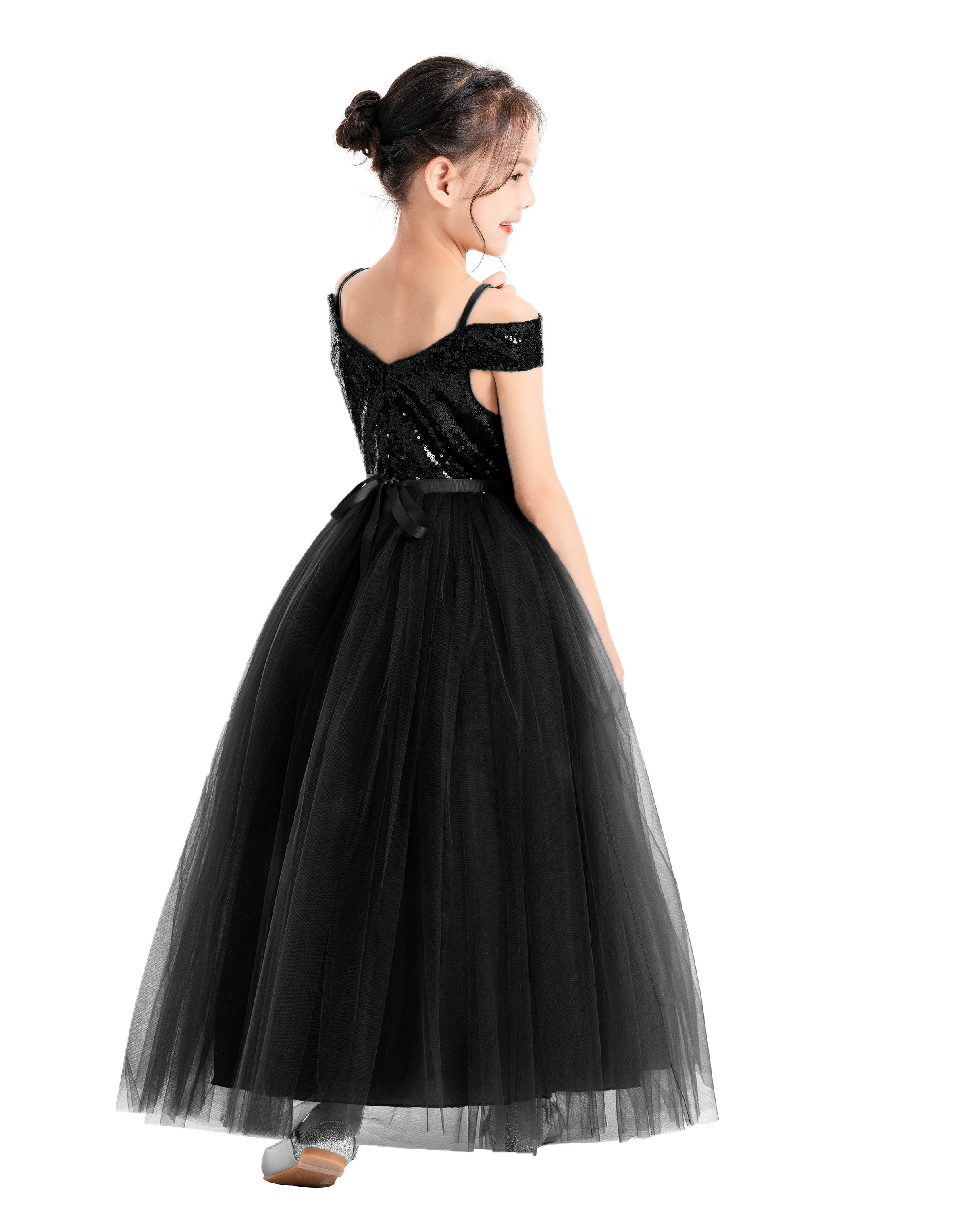Black Off The Shoulder Dress Off Shoulder Sequin Dress 322