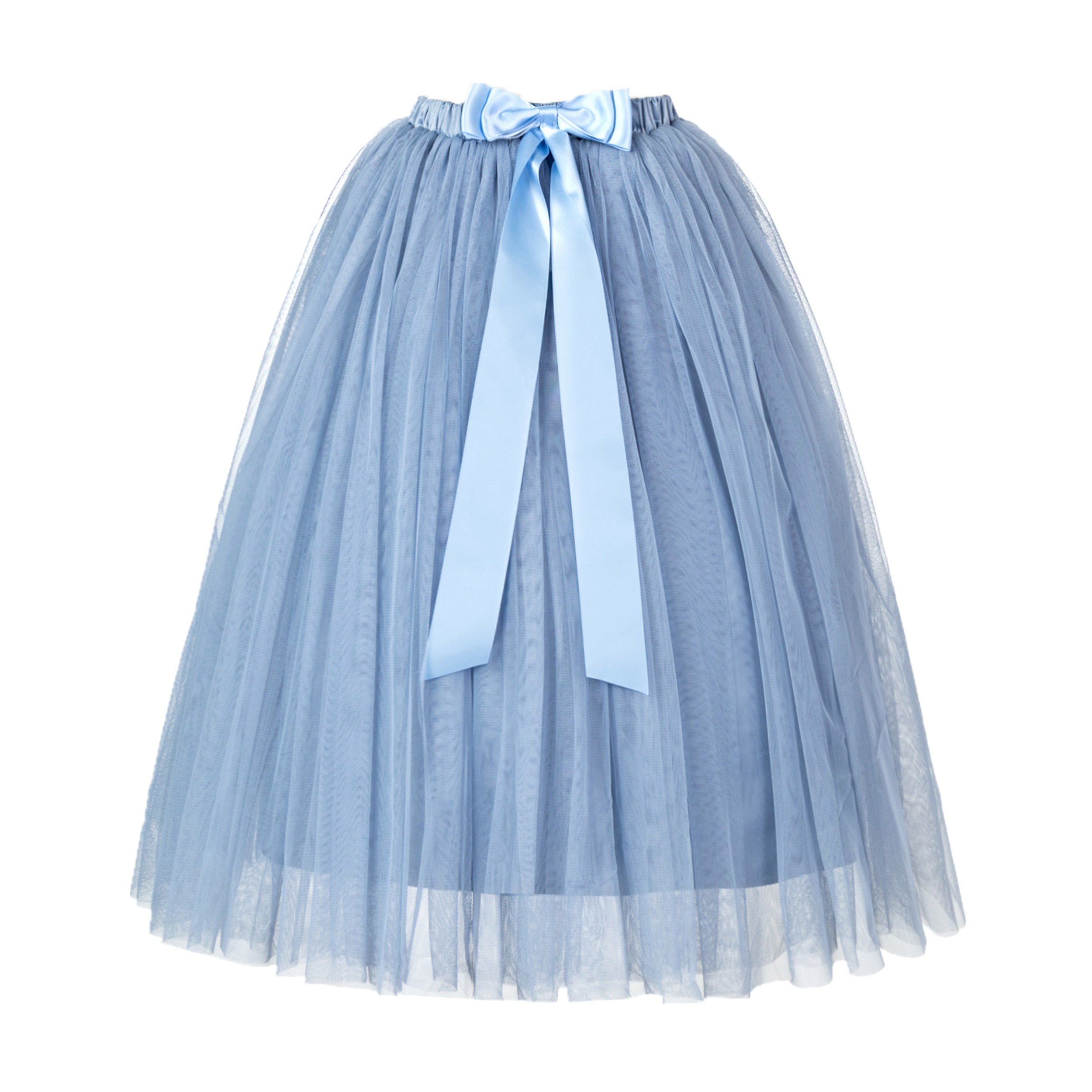 Dusty Blue Flower Girls Tulle Skirt Tutu Skirt Tulle Maxi Skirts