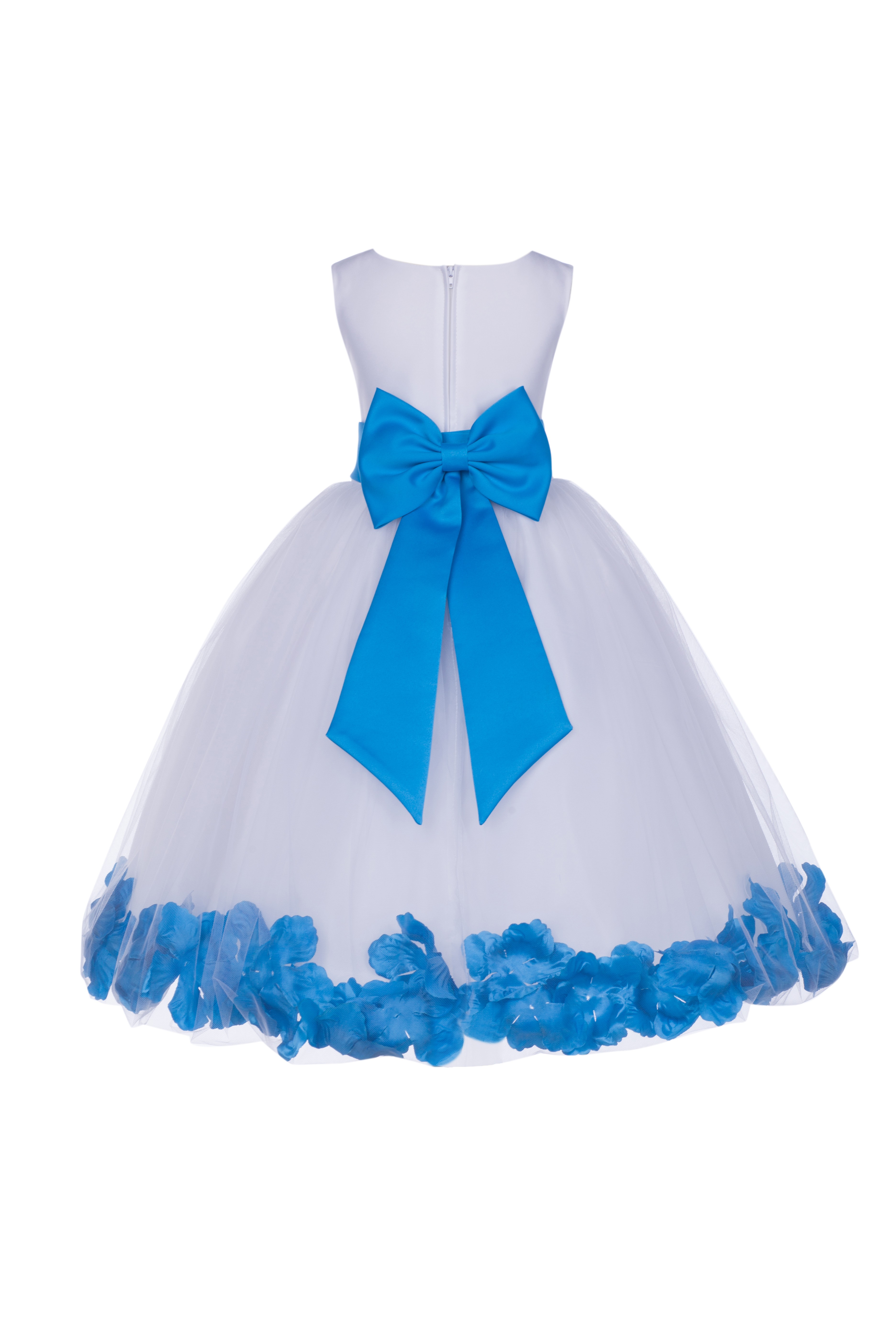 malibu blue flower girl dresses
