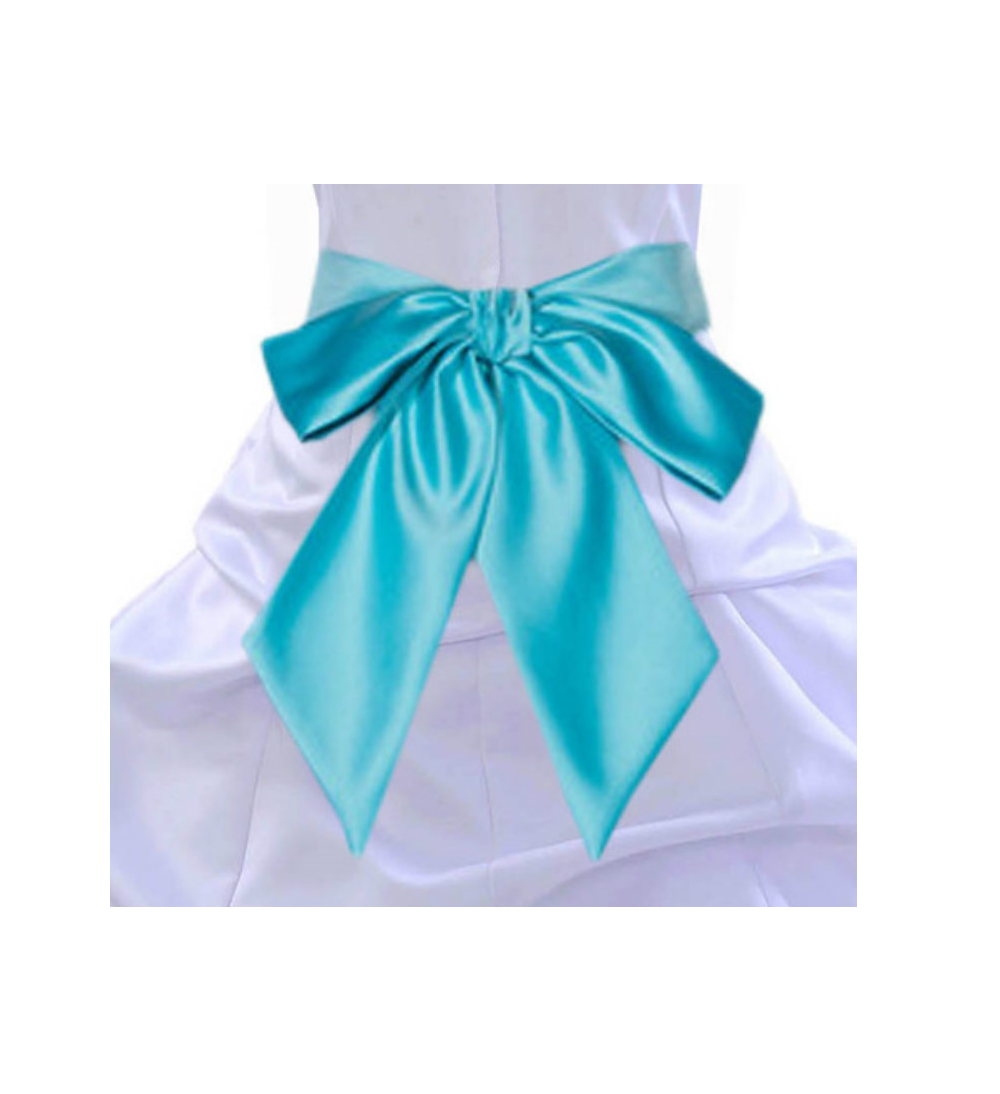 Tiffany blue sash