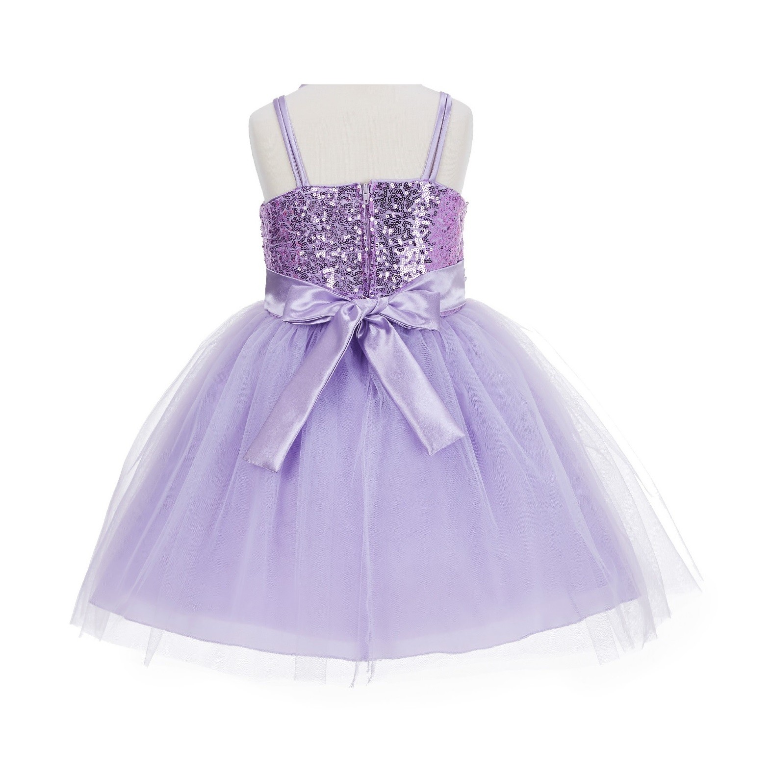 Lilac Sequin Tulle Flower Girl Dress Special Events 1508NF