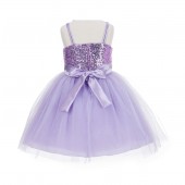 Lilac Sequin Tulle Flower Girl Dress Special Events 1508NF